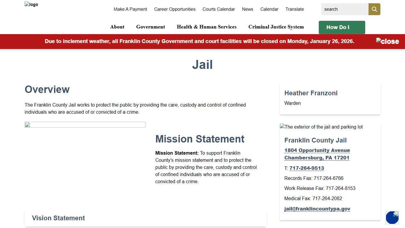 Jail -Franklin County